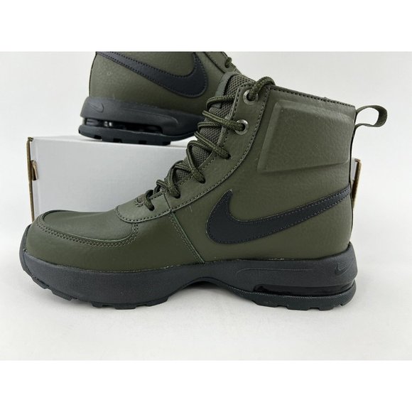 Nike Air Max Goaterra 2.0 Green Youth Size 7Y Boots Leather Black NO SHOE BOX - Picture 6 of 11
